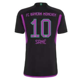 FC Bayern München Sane 10 Fodboldtrøjer Børn Udebane 2023-24 Kort ærmer